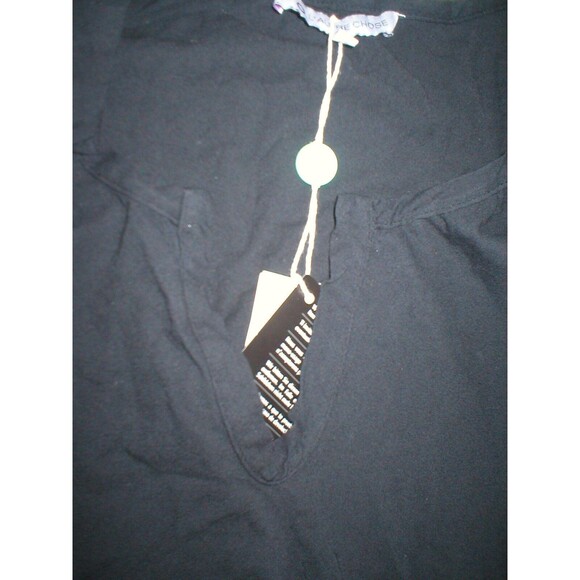 Womens 6 New NWT L'Autre Chose Italy Designer Top Black 42 Long Sleeve Cotton - Picture 3 of 4